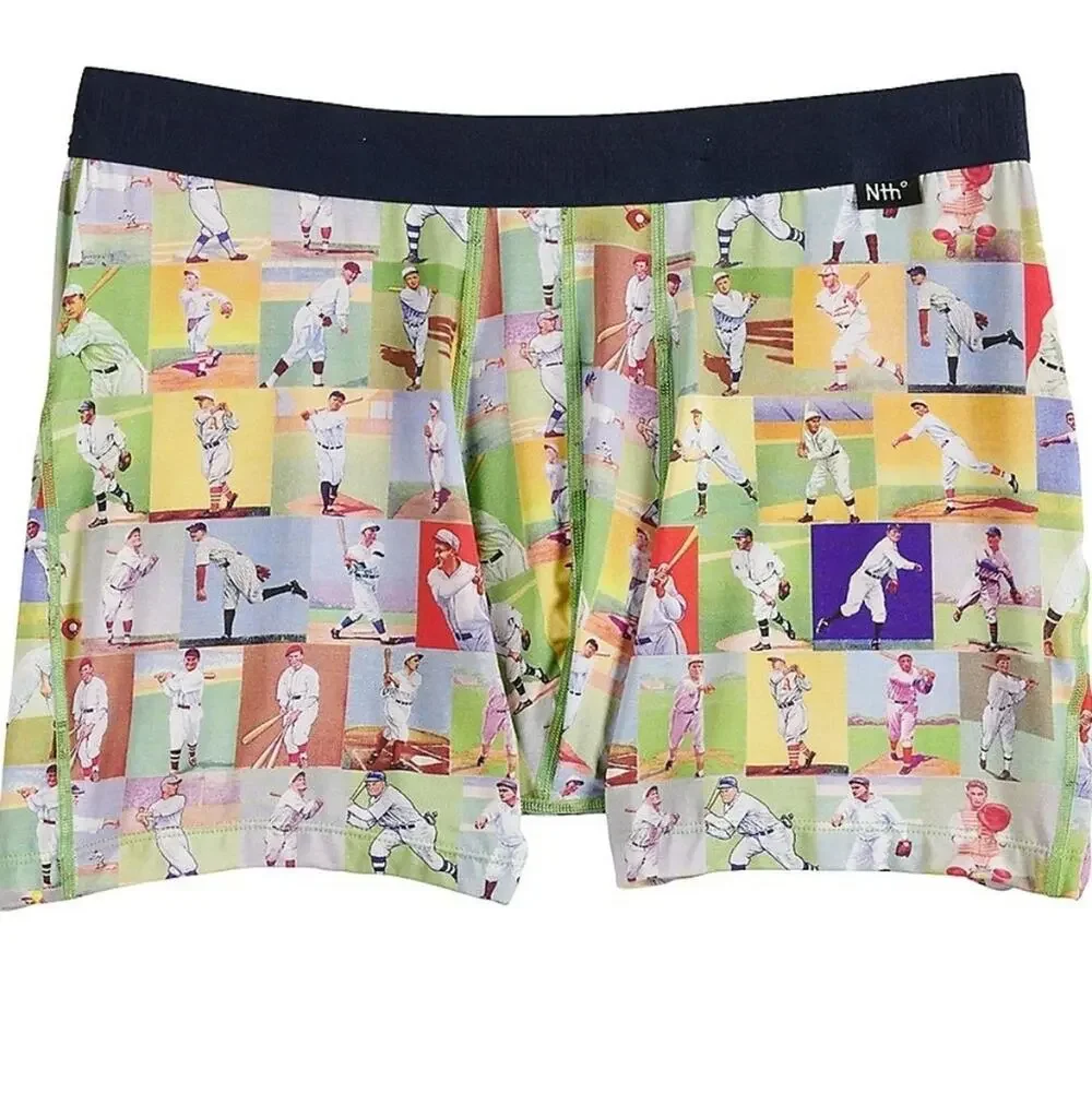 NWT Baseball Collage Boxer Briefs by Nth Degree size Large